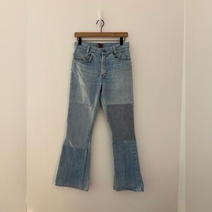 B Sides vintage Levi’s patchwork flare jeans